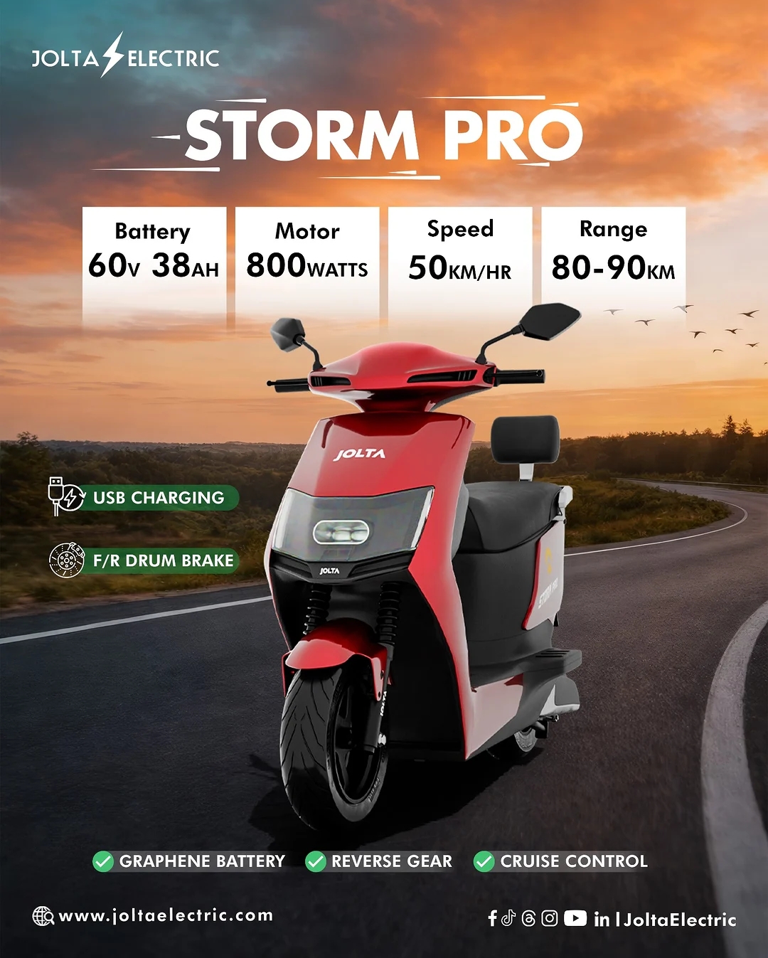 Jolta Storm Pro Scooty